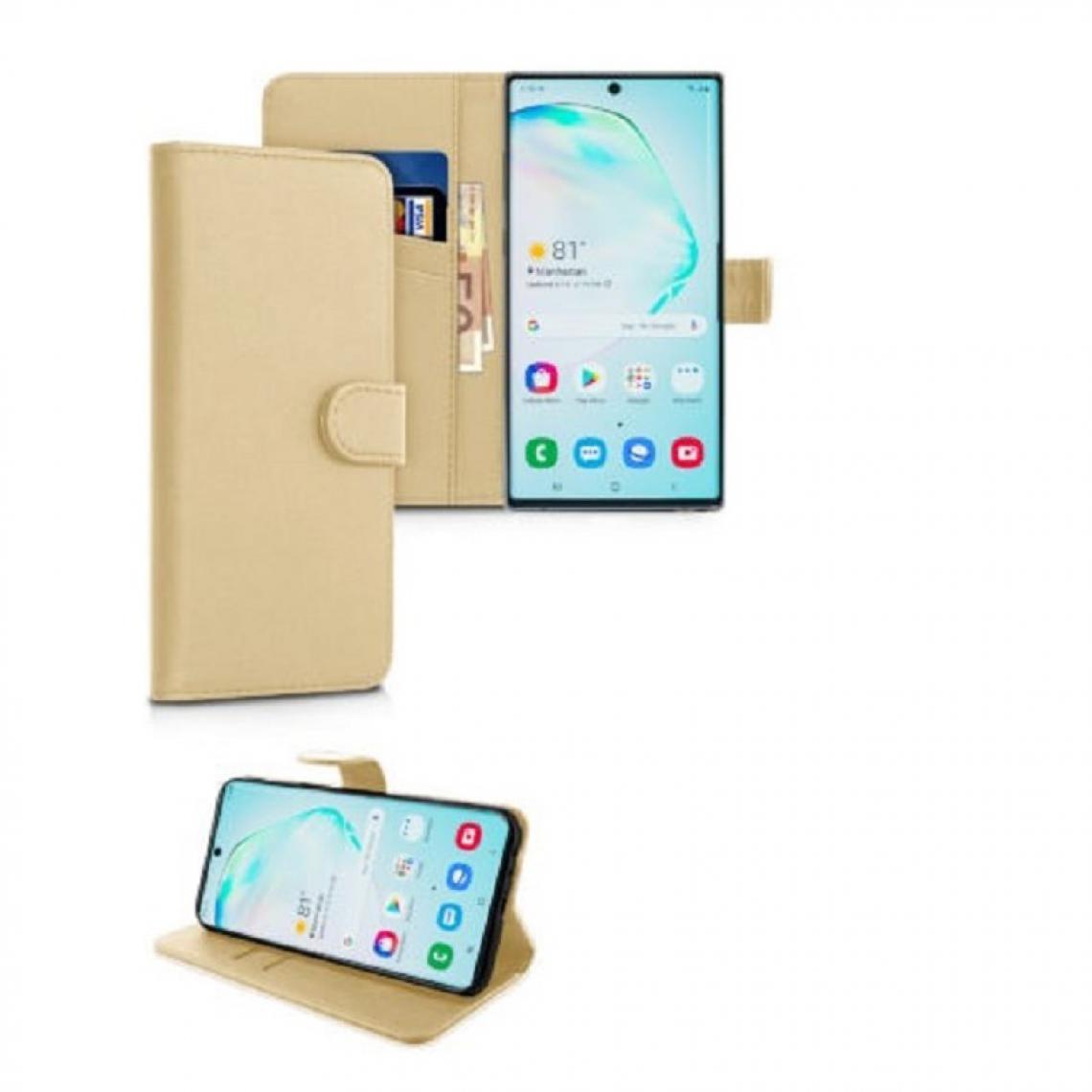 Generic - Housse Portefeuille Protection Or Doré pour Samsung Galaxy Note 10 Lite - Coque, étui smartphone