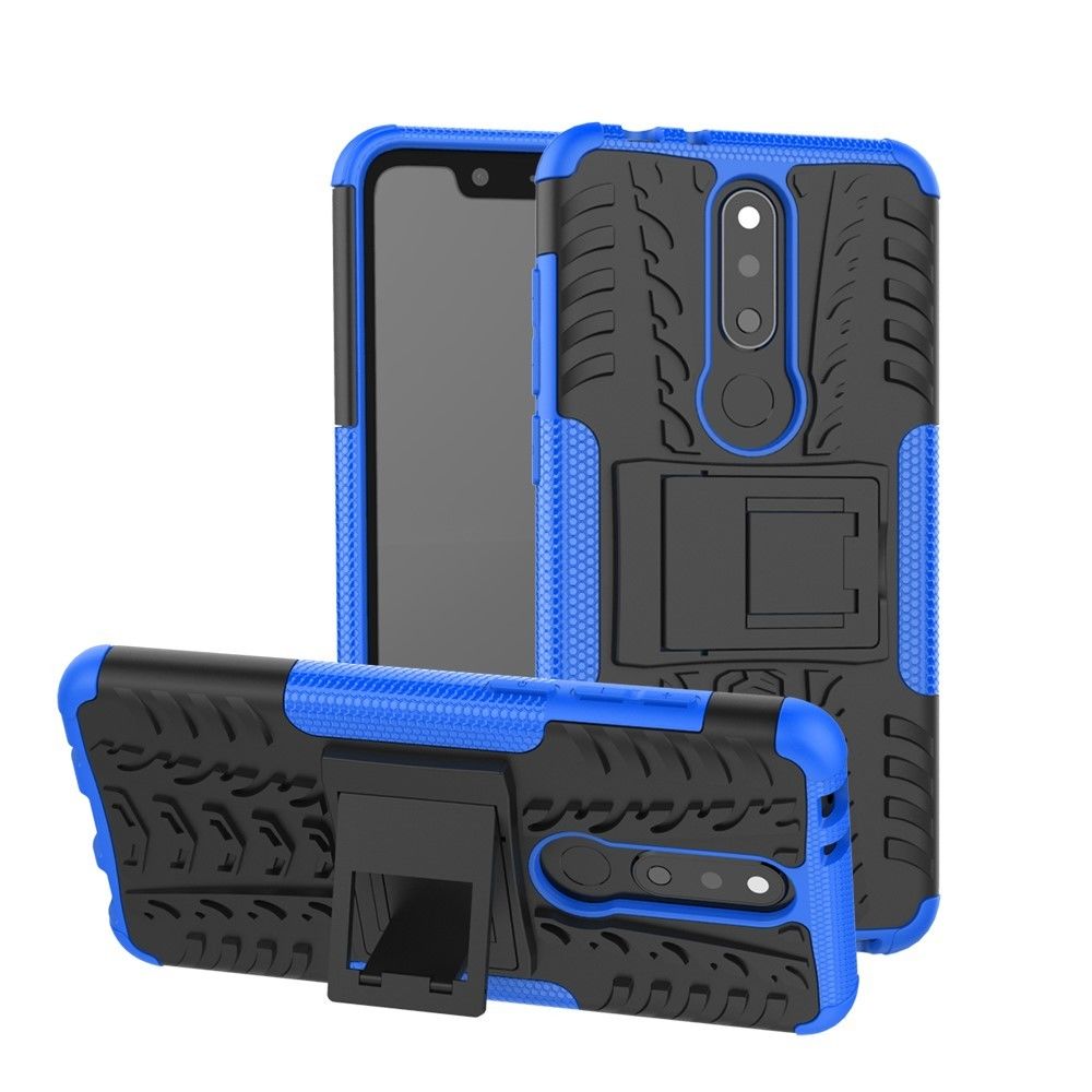 marque generique - Coque en TPU cool pneu hybride bleu pour votre Nokia X5/5.1 Plus - Autres accessoires smartphone