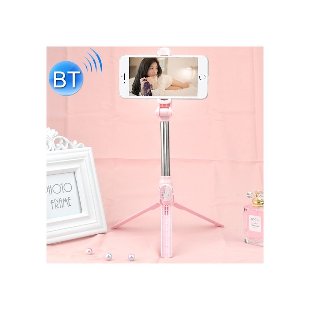 Wewoo - Monopode Selfie stick Multifonction Mobile Live Broadcast Bluetooth Trépied de poteau avec retardateur (rose) - Autres accessoires smartphone