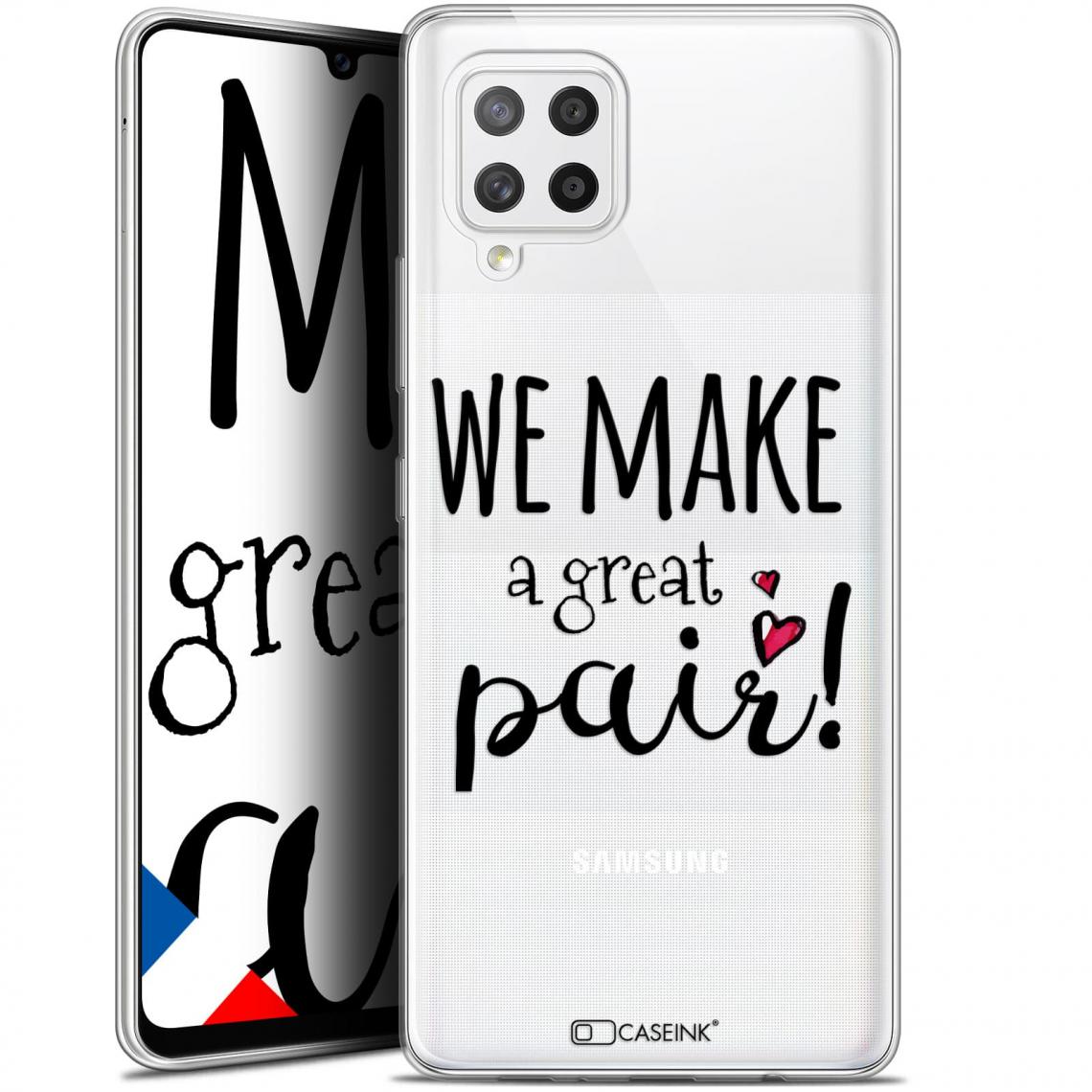 Caseink - Coque Pour Samsung Galaxy A42 5G (6.6 ) [Gel HD Collection Love Saint Valentin Design We Make Great Pair - Souple - Ultra Fin - Imprimé en France] - Coque, étui smartphone