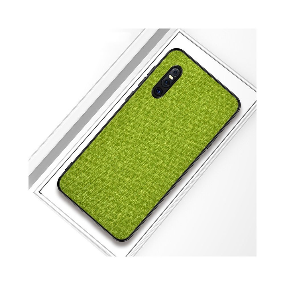 Wewoo - Coque Souple Housse de protection en tissu antichoc PC + TPU pour Vivo X27 Vert - Coque, étui smartphone