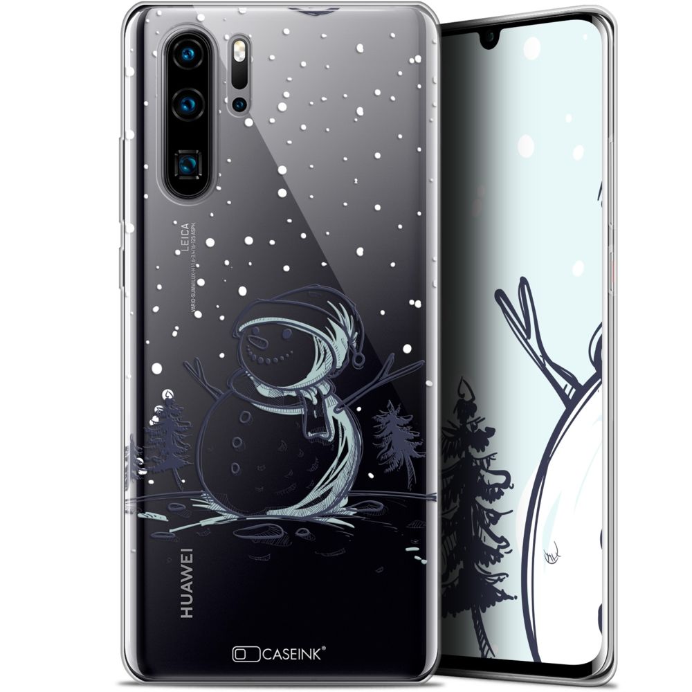 Caseink - Coque Pour Huawei P30 Pro (6.47 ) [Gel HD Collection Noël 2017 Design Bonhomme de Neige - Souple - Ultra Fin - Imprimé en France] - Coque, étui smartphone