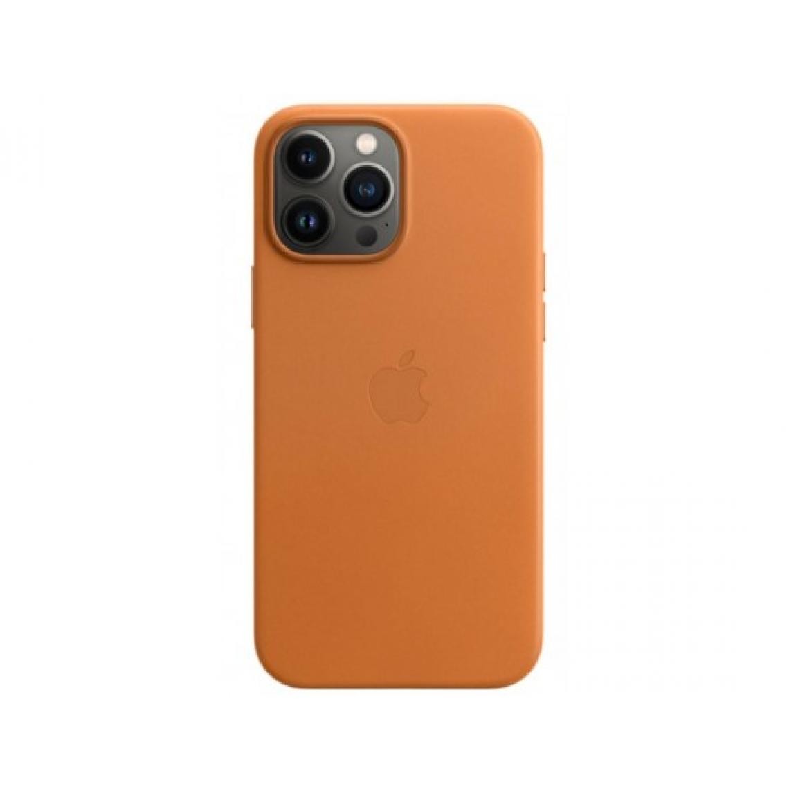 Apple - Coque iPhone Coque cuir MagSafe iPhone 13 Pro Max- Golden Brown - Coque, étui smartphone