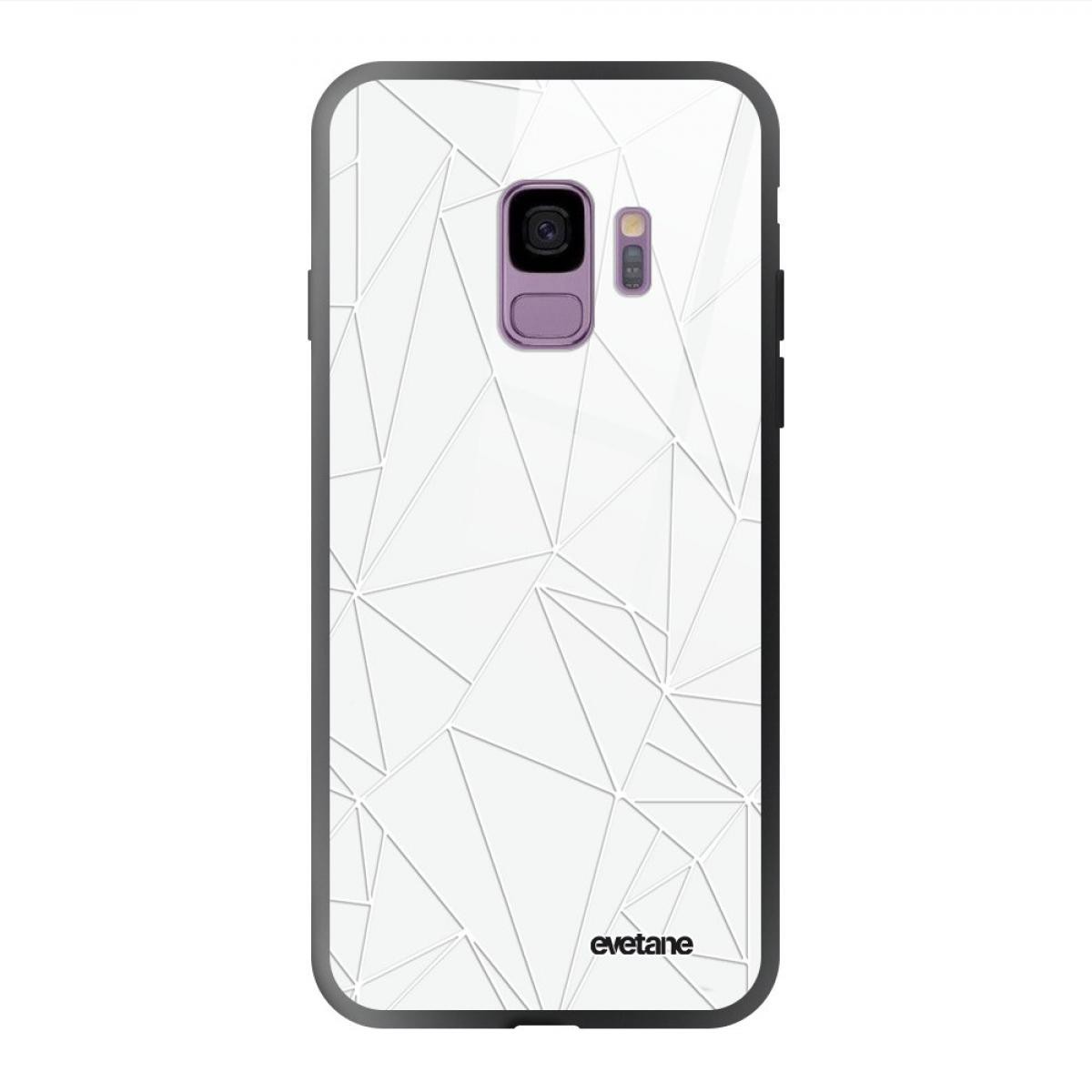 Evetane - Coque Galaxy S9 soft touch noir effet glossy Outline Design Evetane - Coque, étui smartphone
