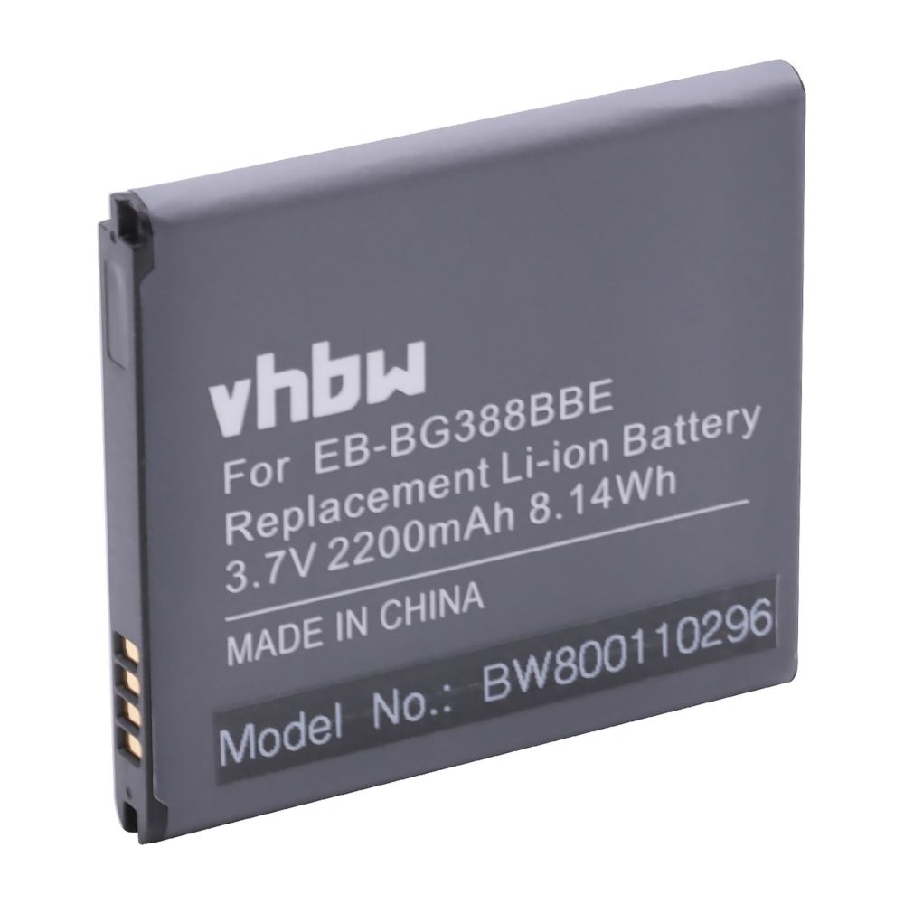 Vhbw - vhbw Li-Ion Batterie 2200mAh (3.85V) pour téléphone, smartphone Samsung SC-01H, SGH-N533, SM-G388, SM-G388D, SM-G388F comme EB-BG388BBE. - Batterie téléphone