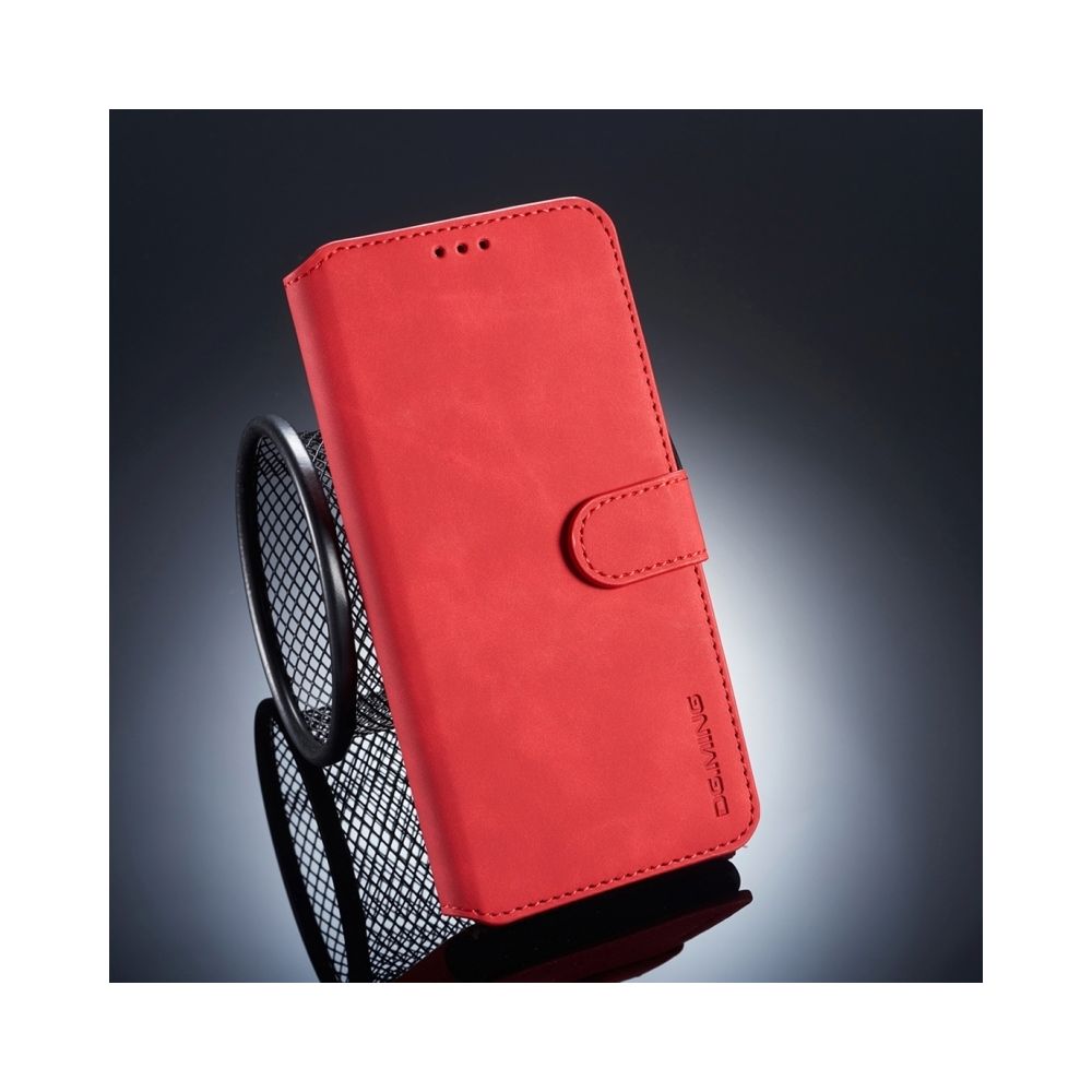 Wewoo - Housse Coque Etui à rabat horizontal côté huile pour Galaxy A9 (2018), avec support et emplacements de cartes porte-monnaie (rouge) - Coque, étui smartphone