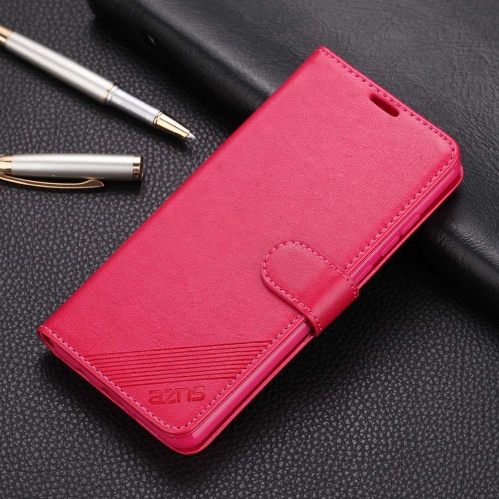 marque generique - Etui en PU avec support couleur rose pour votre Xiaomi Redmi Note 8 Pro - Coque, étui smartphone