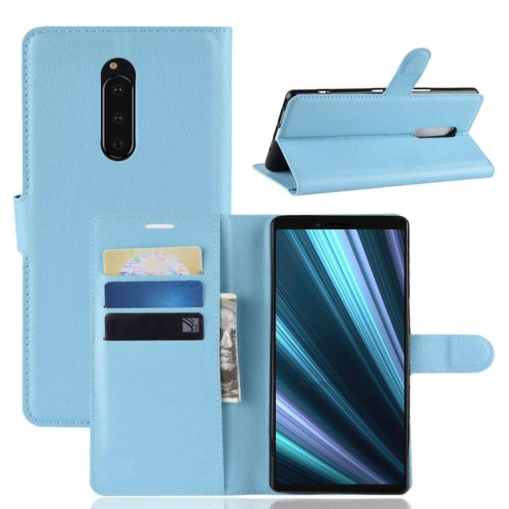 marque generique - Etui en PU magnétique avec support bleu pour votre Sony Xperia XZ4 - Autres accessoires smartphone