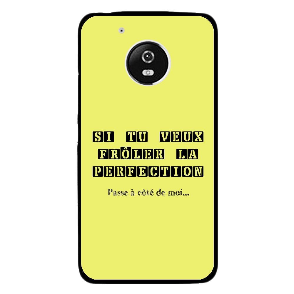 Kabiloo - Coque rigide pour Motorola Moto G5 avec impression Motifs frôler la perfection jaune - Coque, étui smartphone