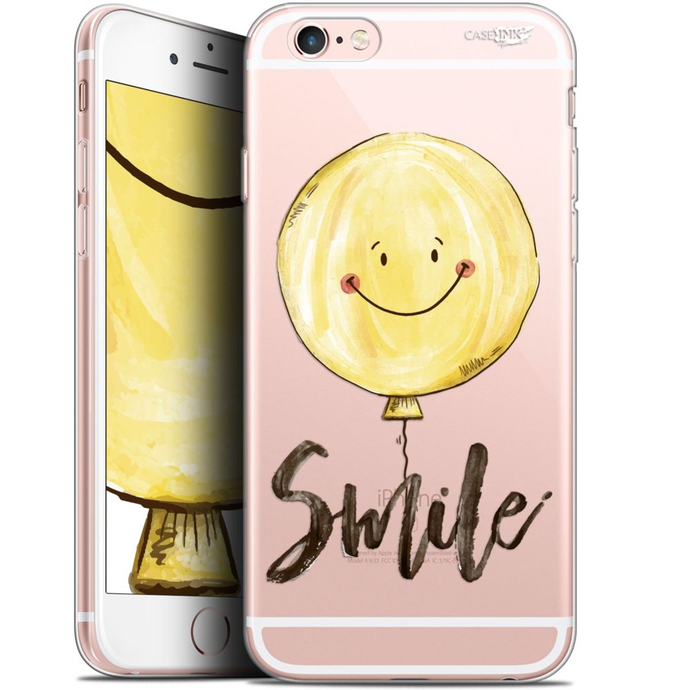 Caseink - Coque arrière Apple iPhone 6/6s (4.7 ) Gel HD [ Nouvelle Collection - Souple - Antichoc - Imprimé en France] Smile Baloon - Coque, étui smartphone