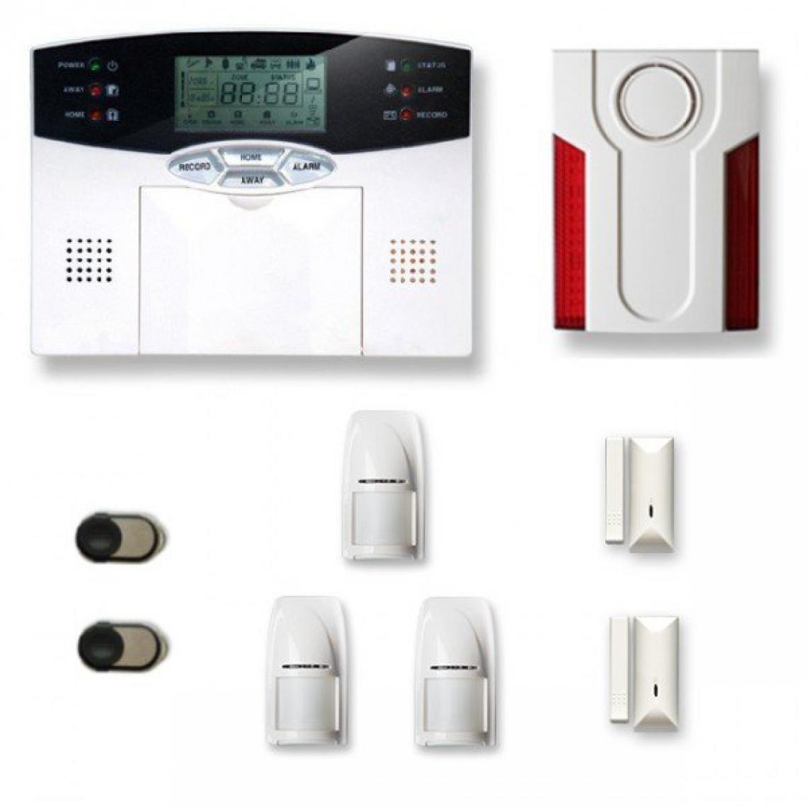 Tike Securite - Alarme maison sans fil MN27 Compatible Box internet - Alarme connectée