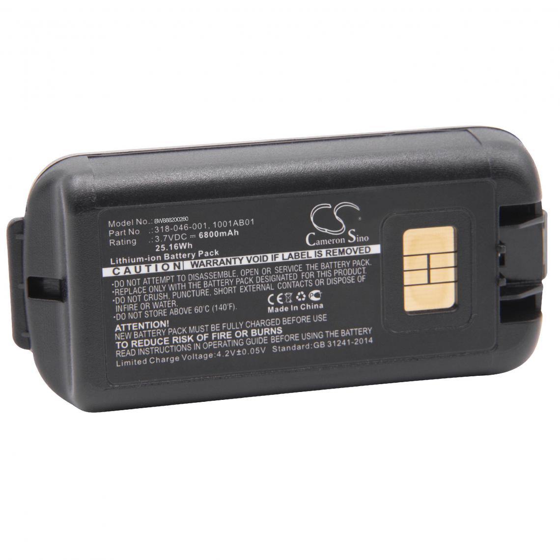 Vhbw - vhbw Li-Ion batterie 6800mAh (3.7V) pour ordinateur portable scanner comme Intermec 1001AB01, 1001AB02, 318-046-001, 318-046-011, AB18 - Caméras Sportives