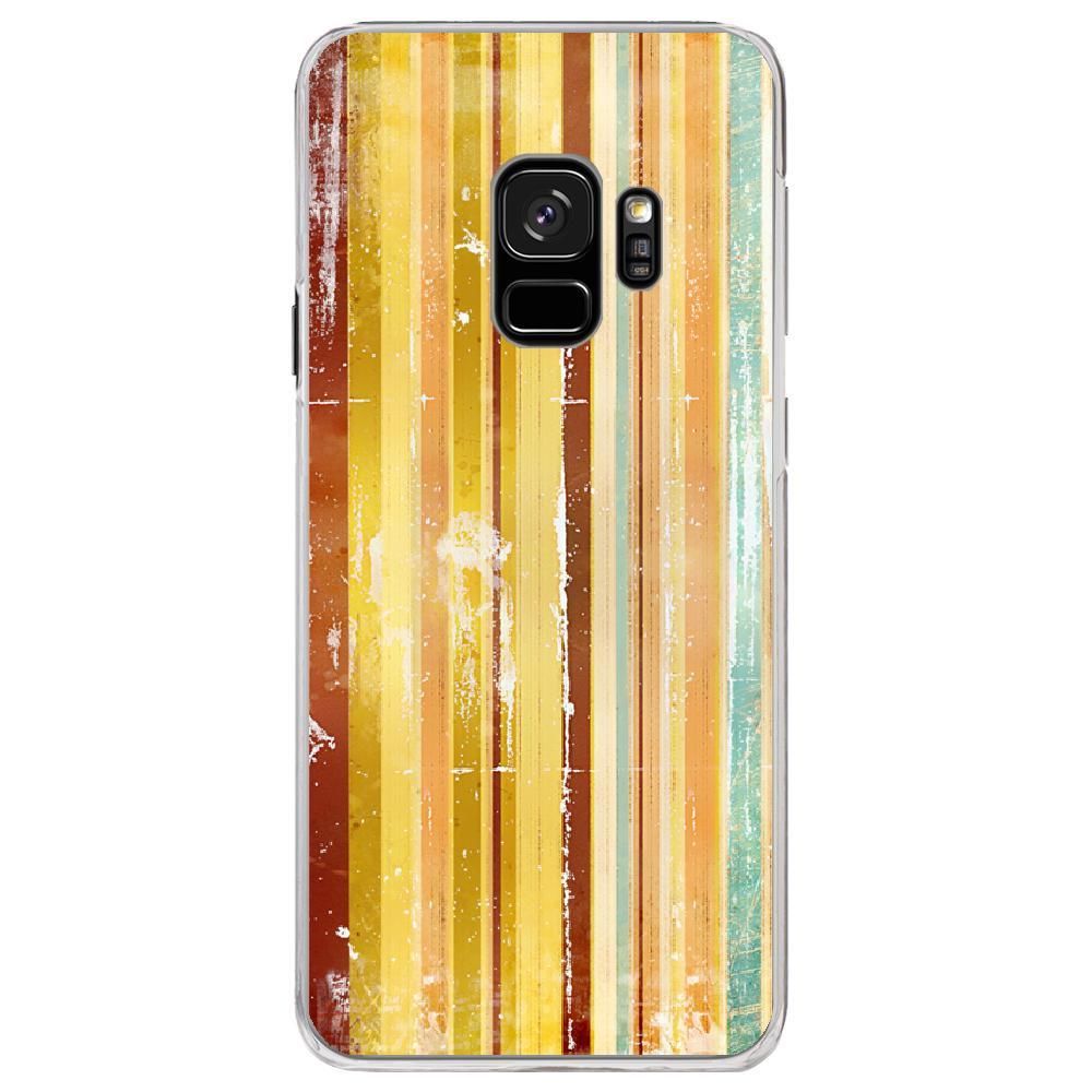 Kabiloo - Coque rigide transparente pour Samsung Galaxy S9 avec impression Motifs bandes effets vintages 1 - Coque, étui smartphone