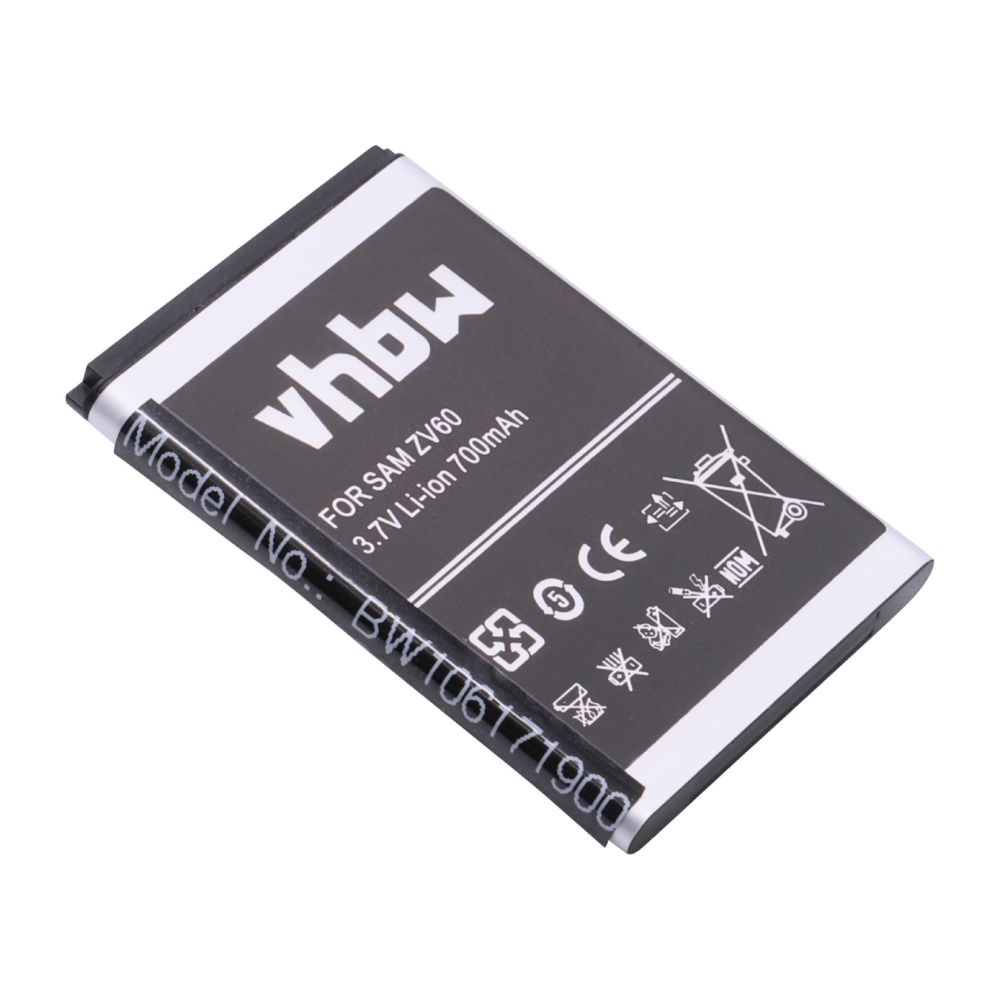 Vhbw - vhbw Li-Ion batterie 700mAh (3.7V) pour téléphone portable smartphone Samsung S7070 Glamour, S7070 Miss player, S7220, S7220 Ultra Classic, SGH-A637 - Batterie téléphone
