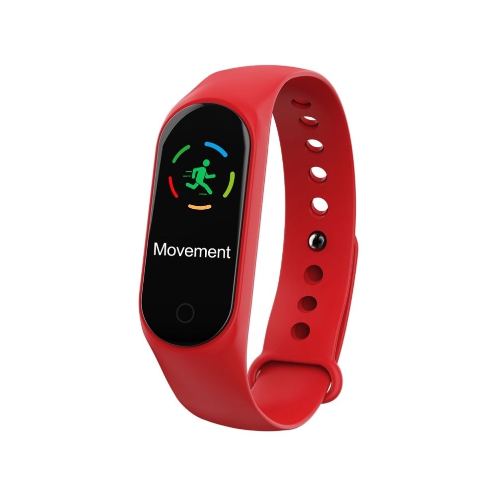 Wewoo - Bracelet connecté Smartwatch 0,96 pouces Écran couleur IPS Smart IP67 Étanche, Rappel d'appel de soutien / Surveillance la fréquence cardiaque / pression artérielle / Moniteur d'oxygène sanguin / du sommeil / Prévisions météorologiques (Rouge) - Bracelet connecté