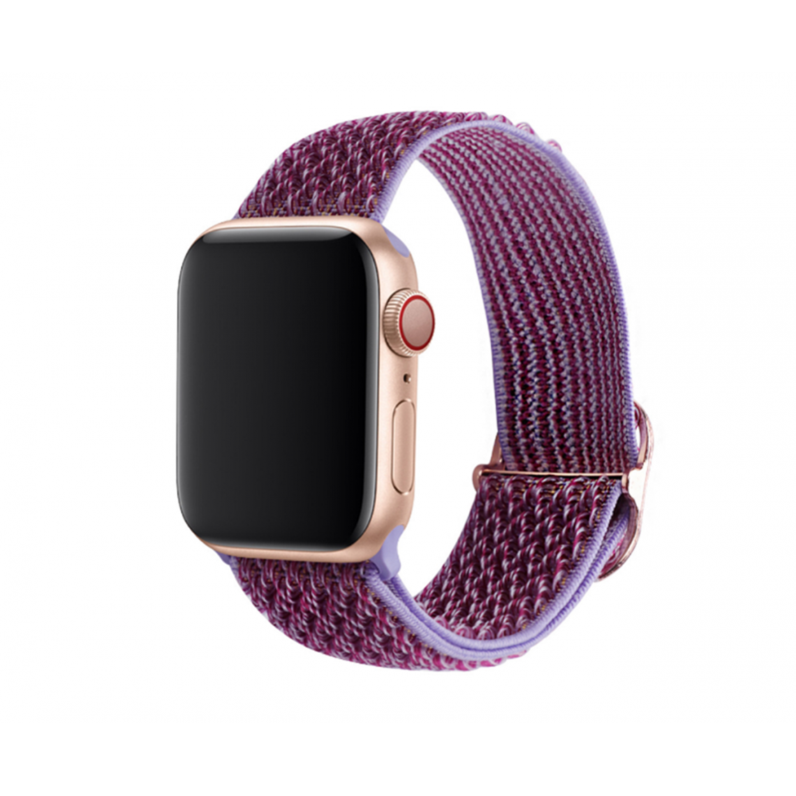 Generic - B16 Purple Watch Bracelets de remplacement 42mm 44mm 44mm 45mm Nylon Motif Sport Sport pour Apple Iwatch 7654321 SE - Accessoires Apple Watch