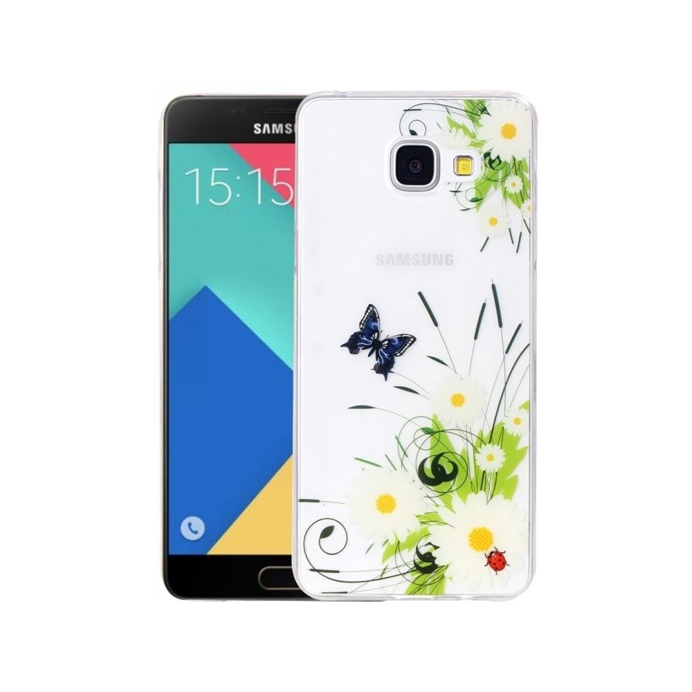 Wewoo - Coque blanc pour Samsung Galaxy A5 2016 / A510 chrysanthème motif IMD fabrication souple TPU étui de protection - Coque, étui smartphone