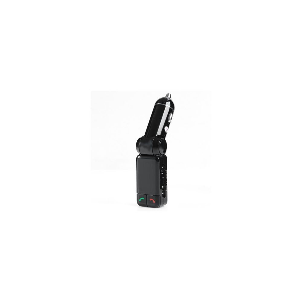 Enicer - Bluetooth V 2.0 voiture kit lecteur MP3 Transmetteur FM mains libres avec double port de charge USB - Support téléphone pour voiture