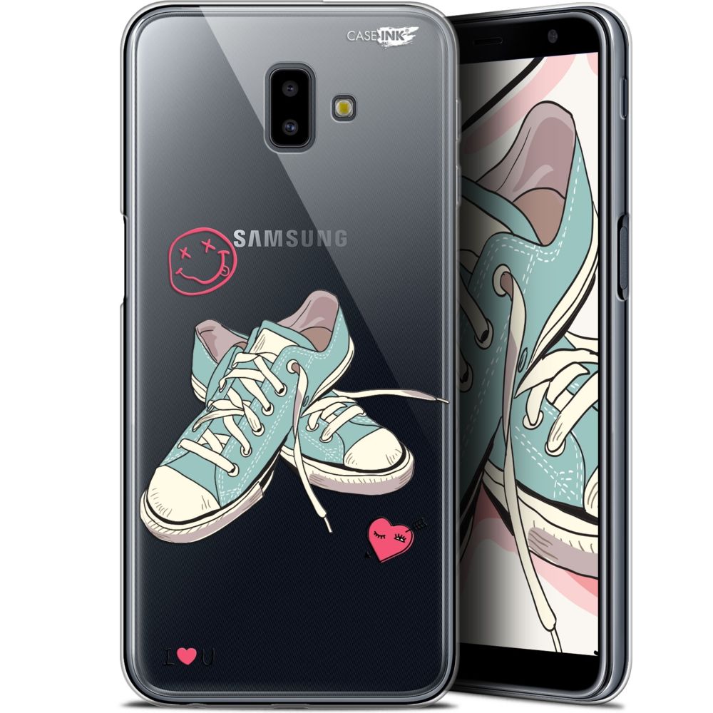 Caseink - Coque arrière Samsung Galaxy J6 Plus J6+ (6.4 ) Gel HD [ Nouvelle Collection - Souple - Antichoc - Imprimé en France] Mes Sneakers d'Amour - Coque, étui smartphone