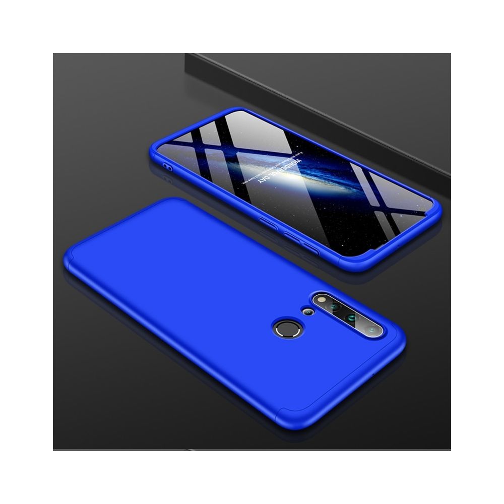 Wewoo - Coque Pour Huawei Nova 5i / P20 lite 2019 Étui de protection PC à trois étapes d'épissage à couverture complète bleu - Coque, étui smartphone