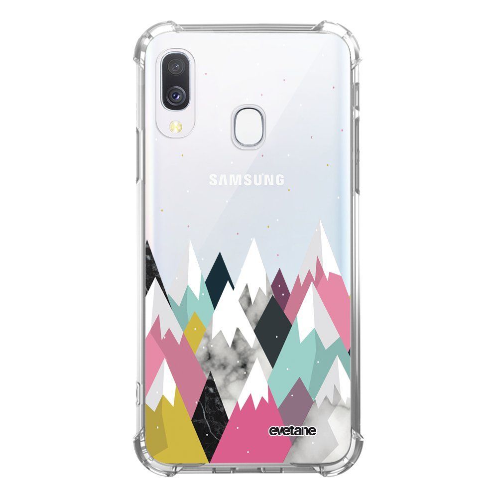 Evetane - Coque Samsung Galaxy A40 anti-choc souple avec angles renforcés transparente Montagnes Evetane - Coque, étui smartphone