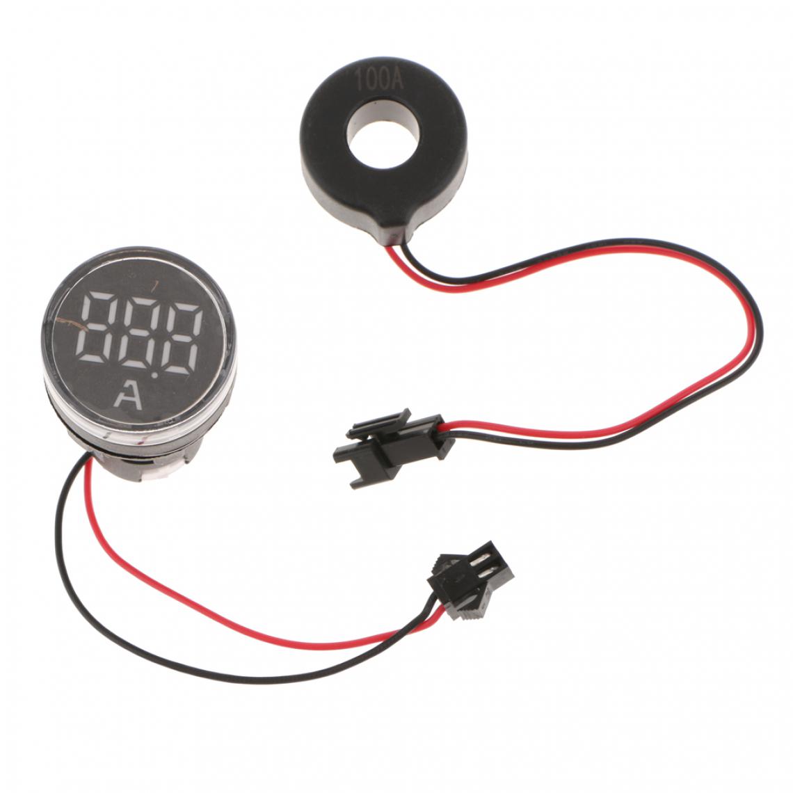 marque generique - 0-100A LED Affichage numérique Ampèremètre Ampèremètre Blanc - Détecteur connecté