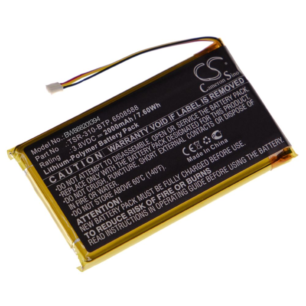 Vhbw - vhbw batterie remplace Crestron 6508588, TSR-310-BTP pour scanner portable handheld (2000mAh, 3,8V, Li-Polymère) - Autre appareil de mesure