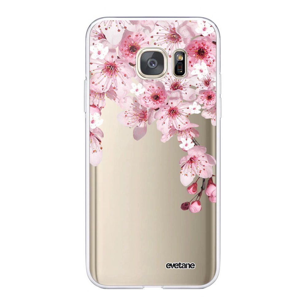 Evetane - Coque Samsung Galaxy S7 360 intégrale transparente Cerisier Ecriture Tendance Design Evetane. - Coque, étui smartphone