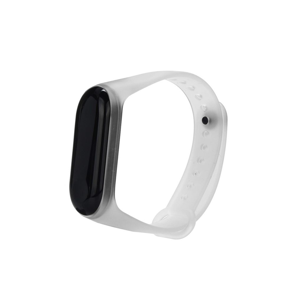 Wewoo - Bracelet Montre Caoutchouc En Silicone Poignet Remplacement Pour Xiaomi Mi Band 3 Transparent - Bracelet connecté