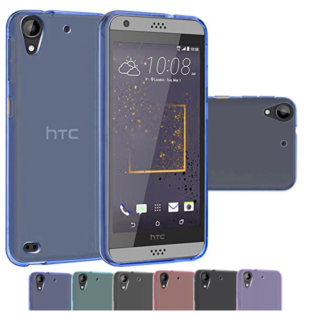 marque generique - HTC Desire 530 - 630 Housse Etui Housse Coque de protection Silicone TPU Gel Jelly - Bleu - Autres accessoires smartphone