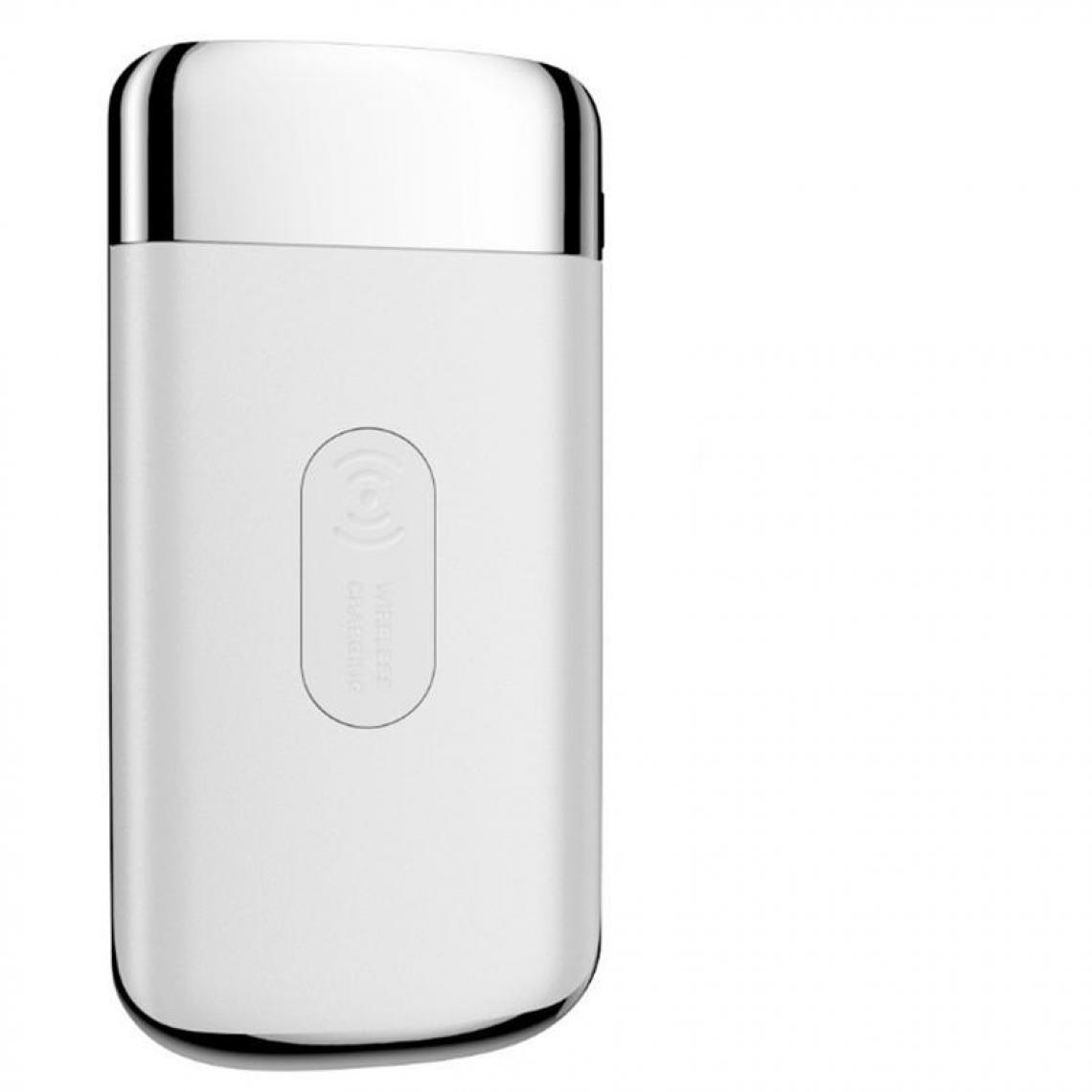 Chrono - Batterie Externe de la Banque D'alimentation 10000mAh Chargeur Externe Sans Fil Chargeur(Blanc) - Chargeur secteur téléphone