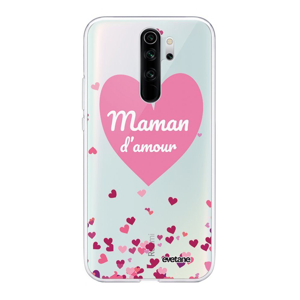 Evetane - Coque Xiaomi Redmi Note 8 Pro souple transparente Maman d'amour coeurs Motif Ecriture Tendance Evetane. - Coque, étui smartphone