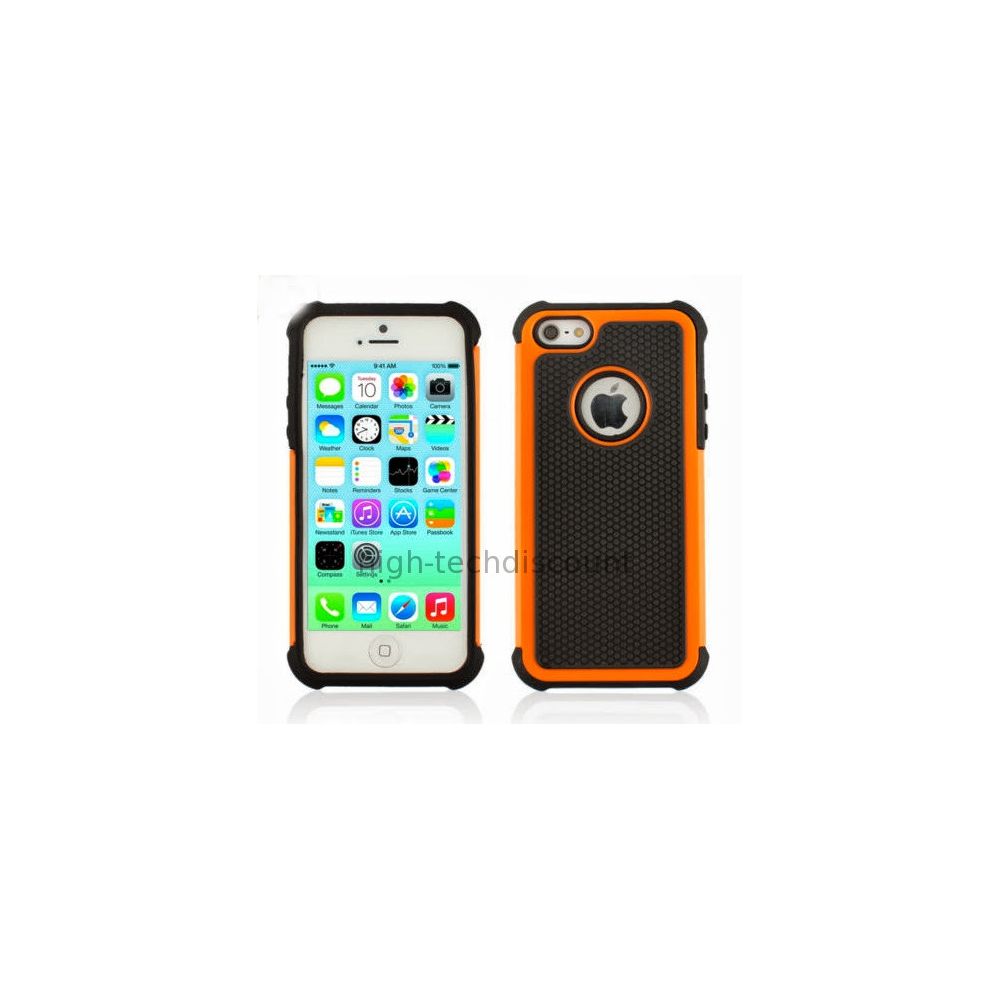 Htdmobiles - Housse etui coque anti choc rigide pour Apple iPhone 5C + film ecran - ORANGE - Autres accessoires smartphone