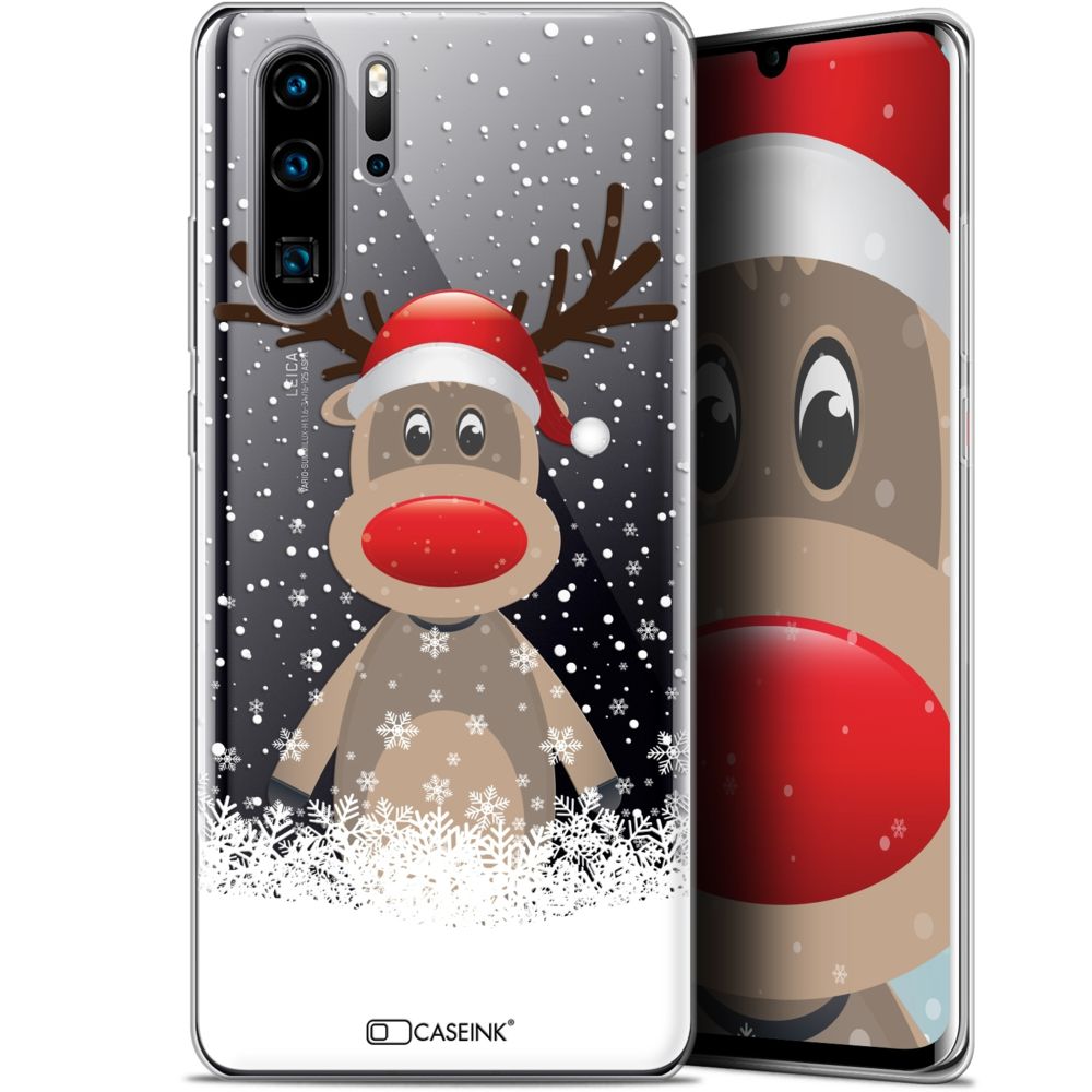 Caseink - Coque Pour Huawei P30 Pro (6.47 ) [Gel HD Collection Noël 2017 Design Cerf au Bonnet - Souple - Ultra Fin - Imprimé en France] - Coque, étui smartphone