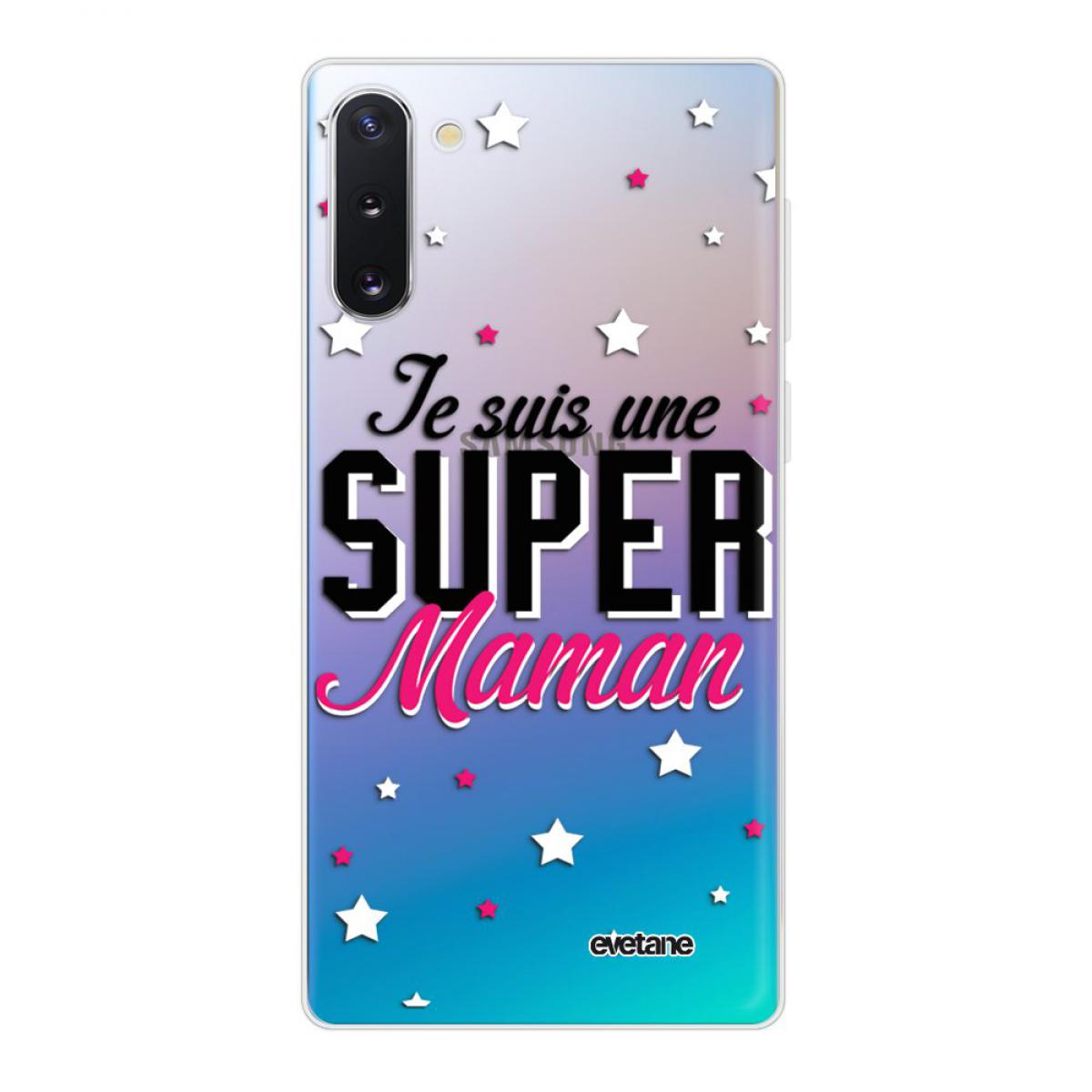 Evetane - Coque Xiaomi Mi Note 10 souple transparente Super Maman Motif Ecriture Tendance Evetane - Coque, étui smartphone