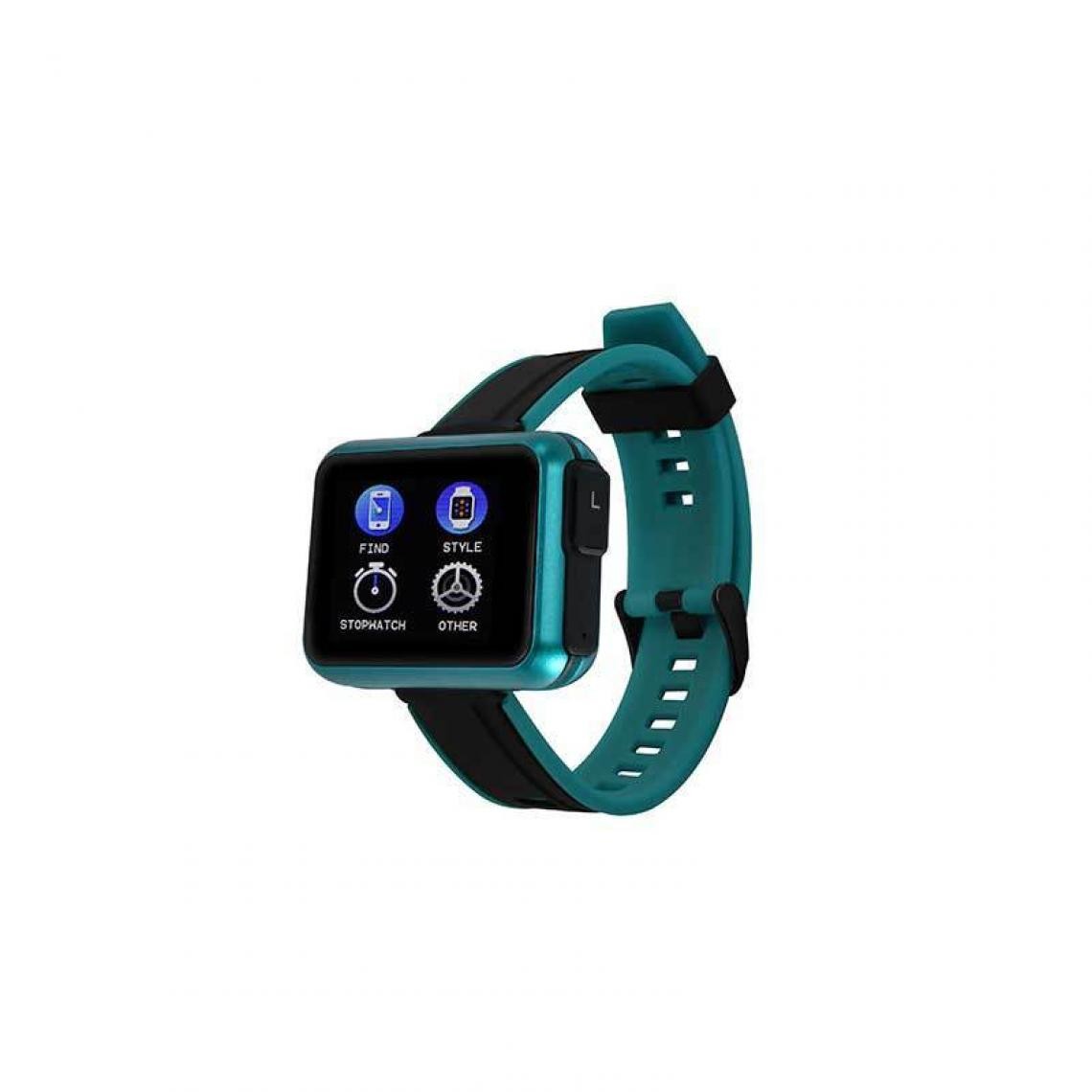 Chronotech Montres - T91 TWS Wireless Bluetooth Headset Smart Watch Men 1.4 Inch Big DIY Screen Bluetooth Call Weather Smart Watch(Green) - Montre connectée