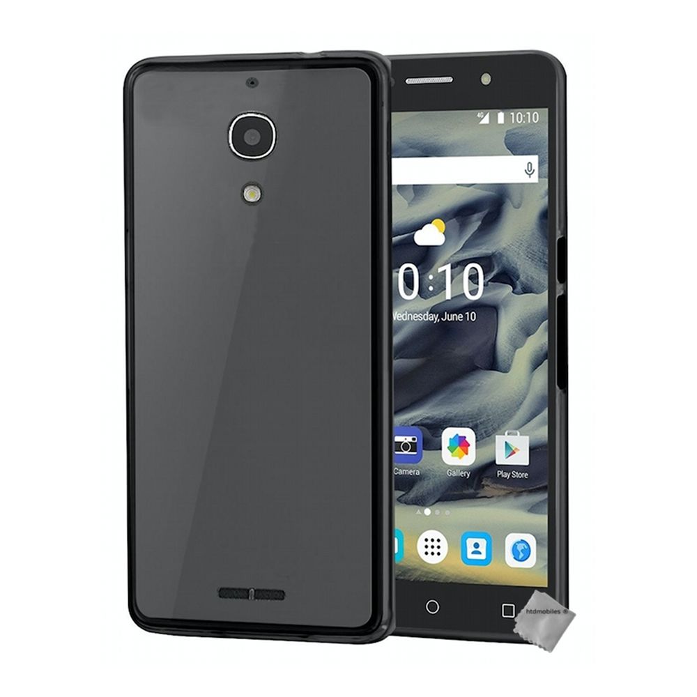 Htdmobiles - Housse etui coque pochette silicone gel fine pour Alcatel One Touch Pixi 4 4G (6.0) + film ecran - GRIS - Autres accessoires smartphone