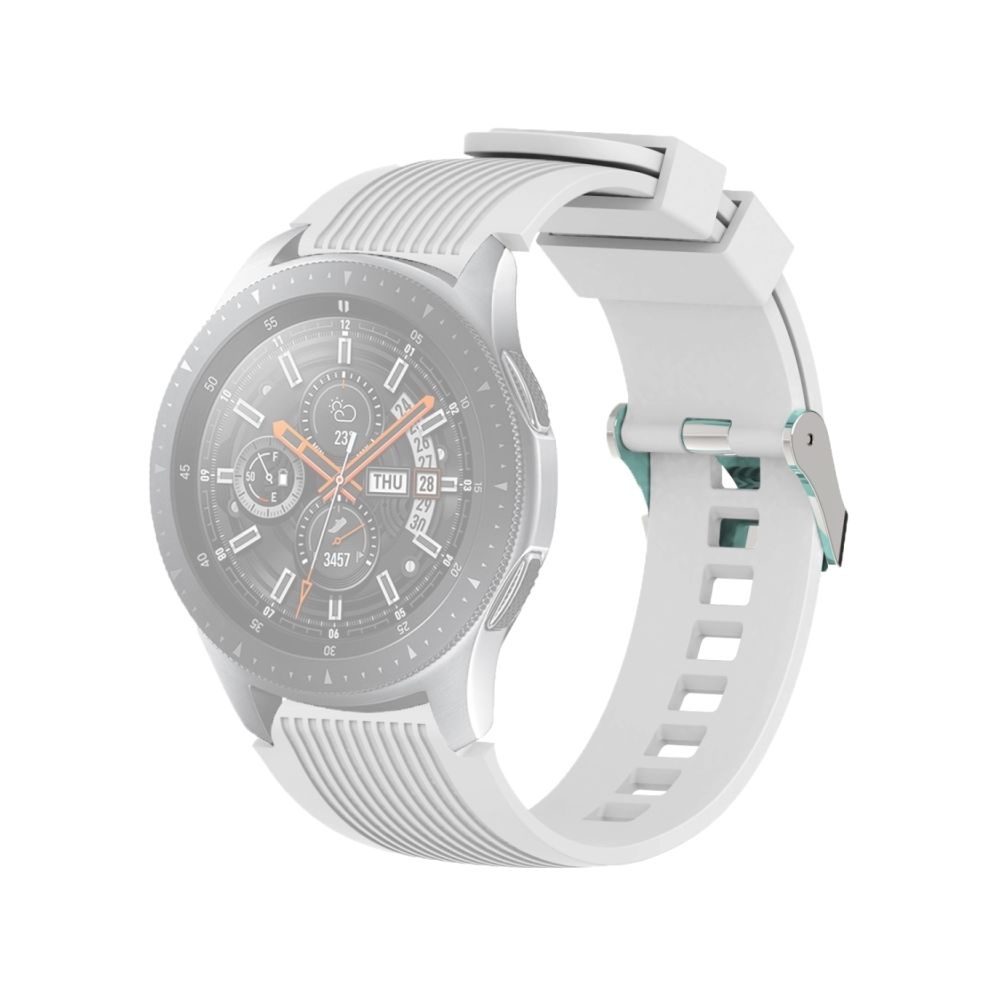 Wewoo - Bande de montre bracelet à grain vertical pour Galaxy 46mm (blanc) - Bracelet connecté