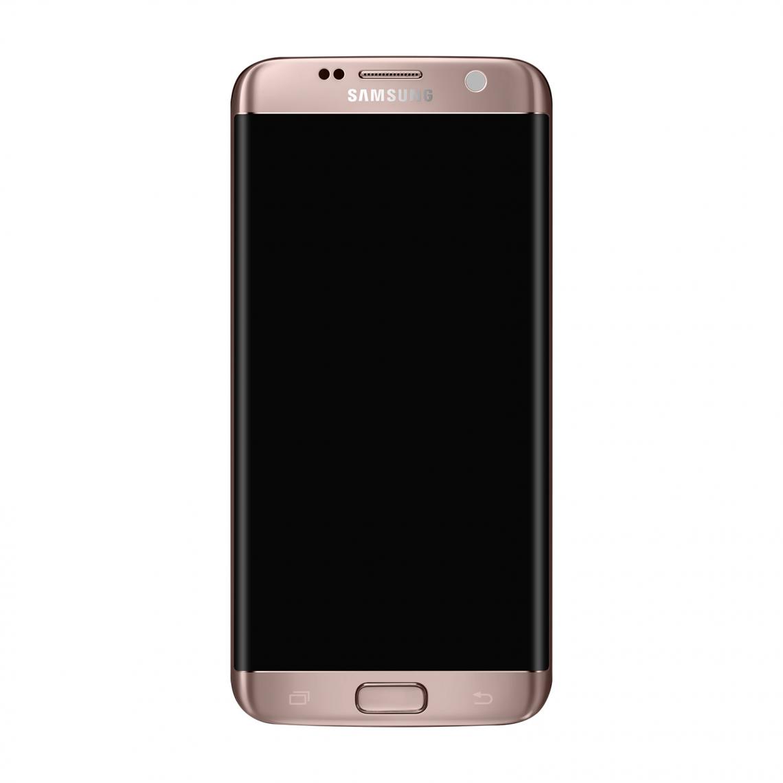 Samsung - Bloc Complet Galaxy S7 Edge Écran LCD Vitre Tactile Original rose champagne - Autres accessoires smartphone