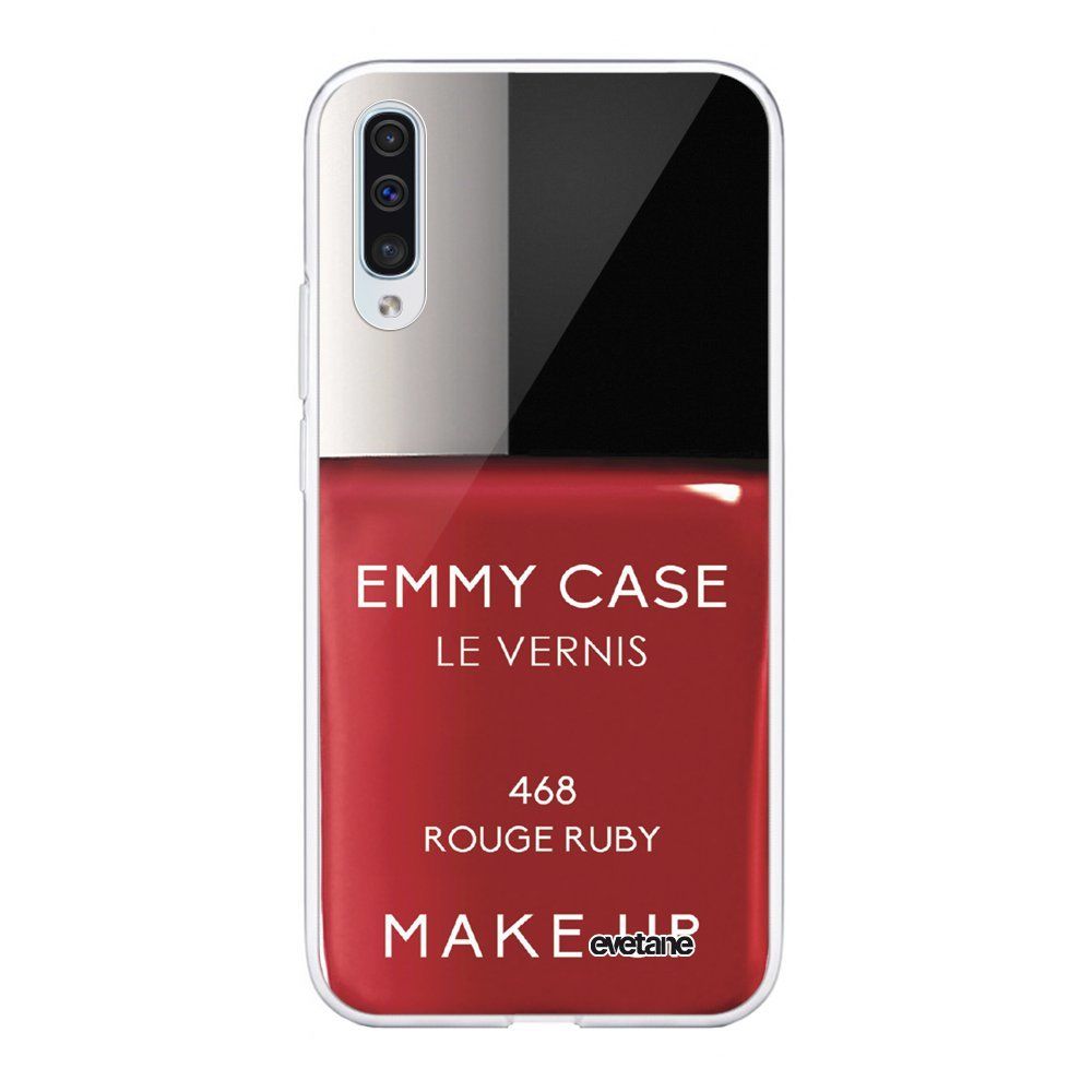 Evetane - Coque Samsung Galaxy A70 360 intégrale transparente Vernis Rouge Ecriture Tendance Design Evetane. - Coque, étui smartphone