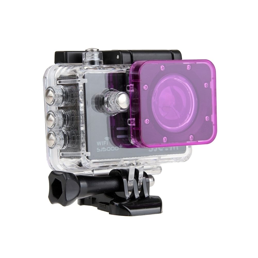 Wewoo - Pour SJ5000 Sport Camera & Violet et Transparent Wifi & + Caméra d'action Wifi DV Filtre à lentille - Caméras Sportives