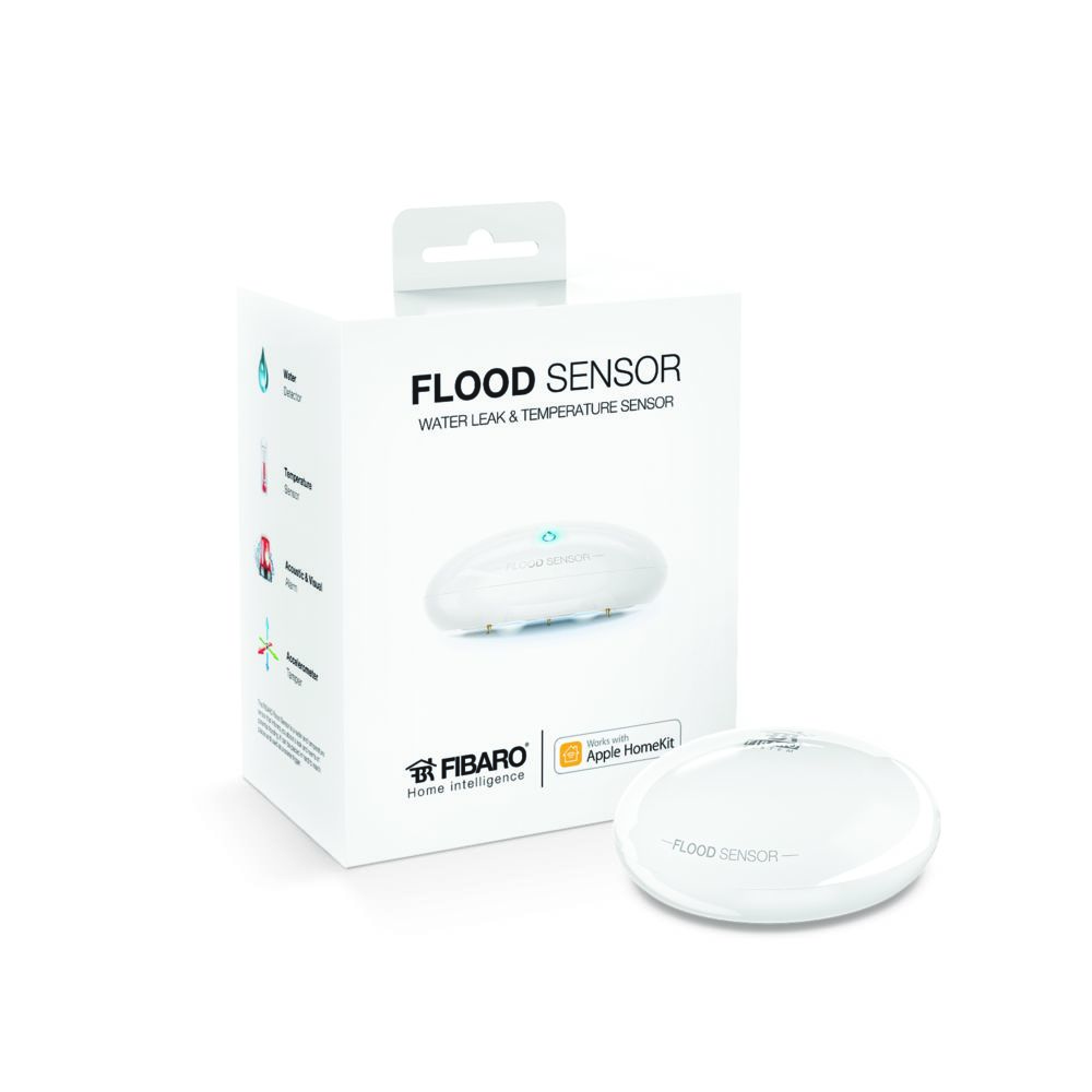 Fibaro - Détecteur d'inondation compatible HomeKit - Détecteur connecté