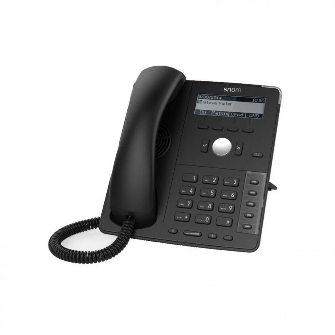 Snom - TÉLÉPHONE IP SNOM - D715 NOIR - Téléphone fixe filaire