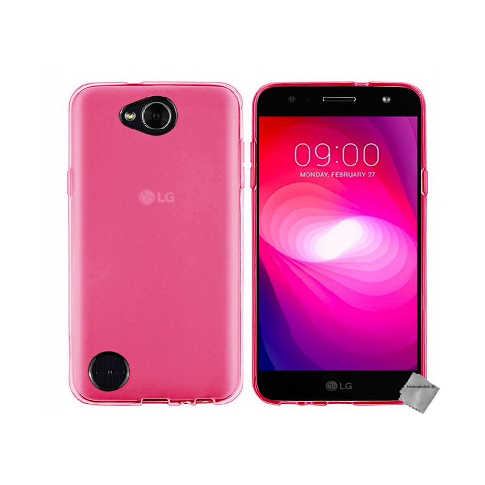 Htdmobiles - Housse etui coque pochette silicone gel fine pour LG X Power 2 + film ecran - ROSE - Autres accessoires smartphone