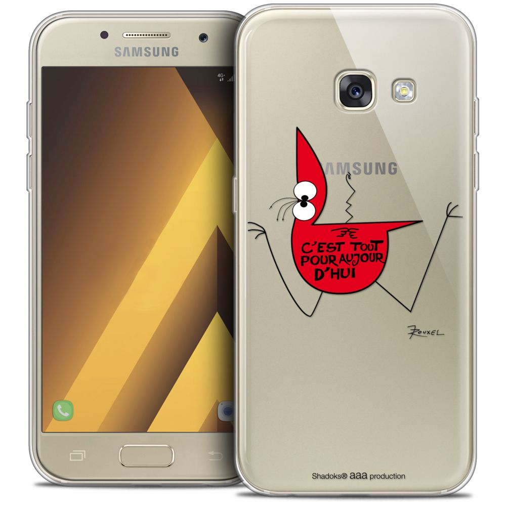 Caseink - Coque Housse Etui Samsung Galaxy A7 2017 A700 (5.7 ) [Crystal Gel HD Collection Les Shadoks ? Design C'est Tout - Souple - Ultra Fin - Imprimé en France] - Coque, étui smartphone