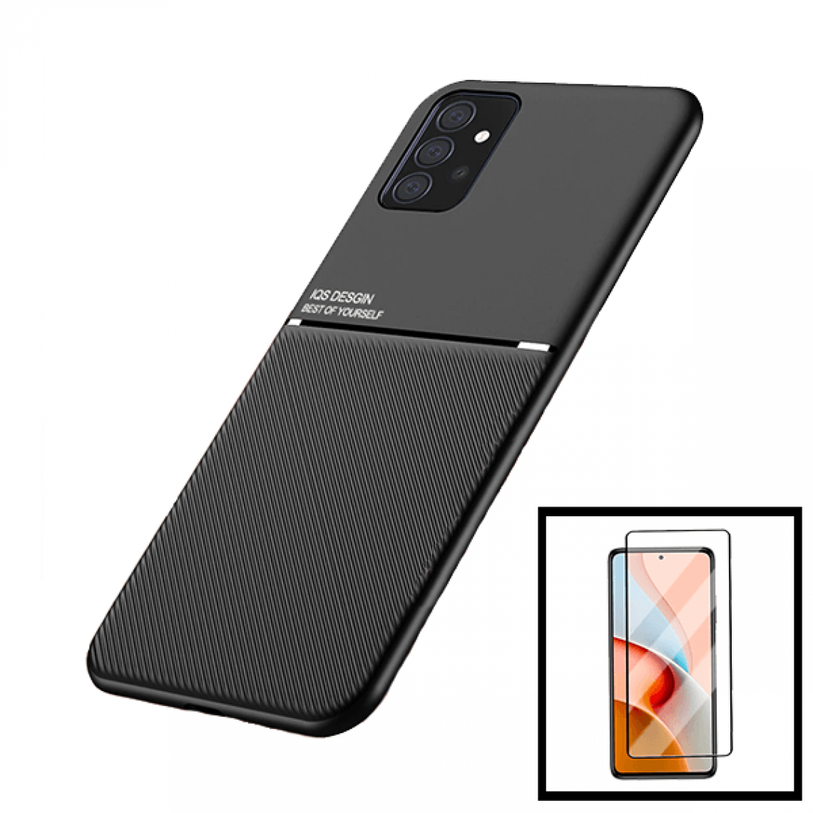 Phonecare - Kit Coque Magnétique Lux + verre trempe 5D pour Samsung Galaxy A32 - Coque, étui smartphone