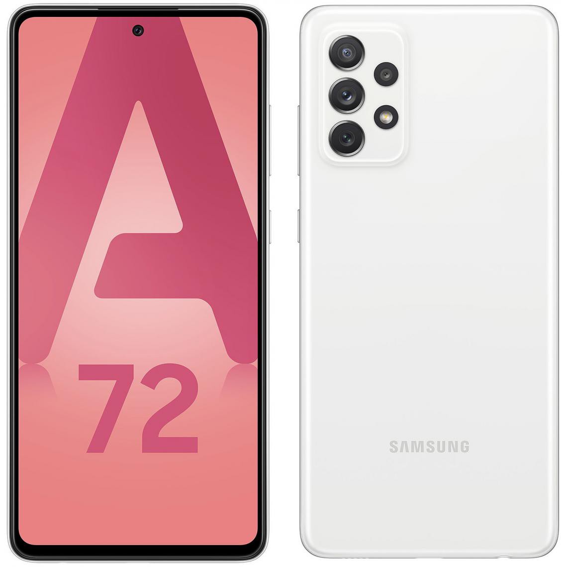 Samsung - Galaxy A72 - 128 Go - Blanc - Smartphone Android