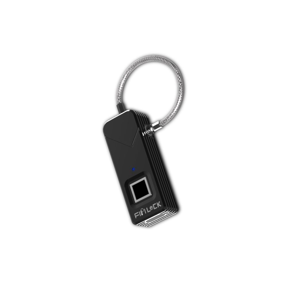 Zhisheng Electronics - Cadenas Numérique à Empreinte Digitale (Noir) - Accessoires sécurité connectée