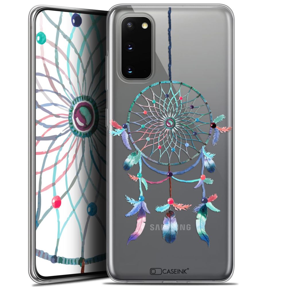Caseink - Coque Pour Samsung Galaxy S20 (6.2 ) [Gel HD Collection Dreamy Design Attrape Rêves Rainbow - Souple - Ultra Fin - Imprimé en France] - Coque, étui smartphone
