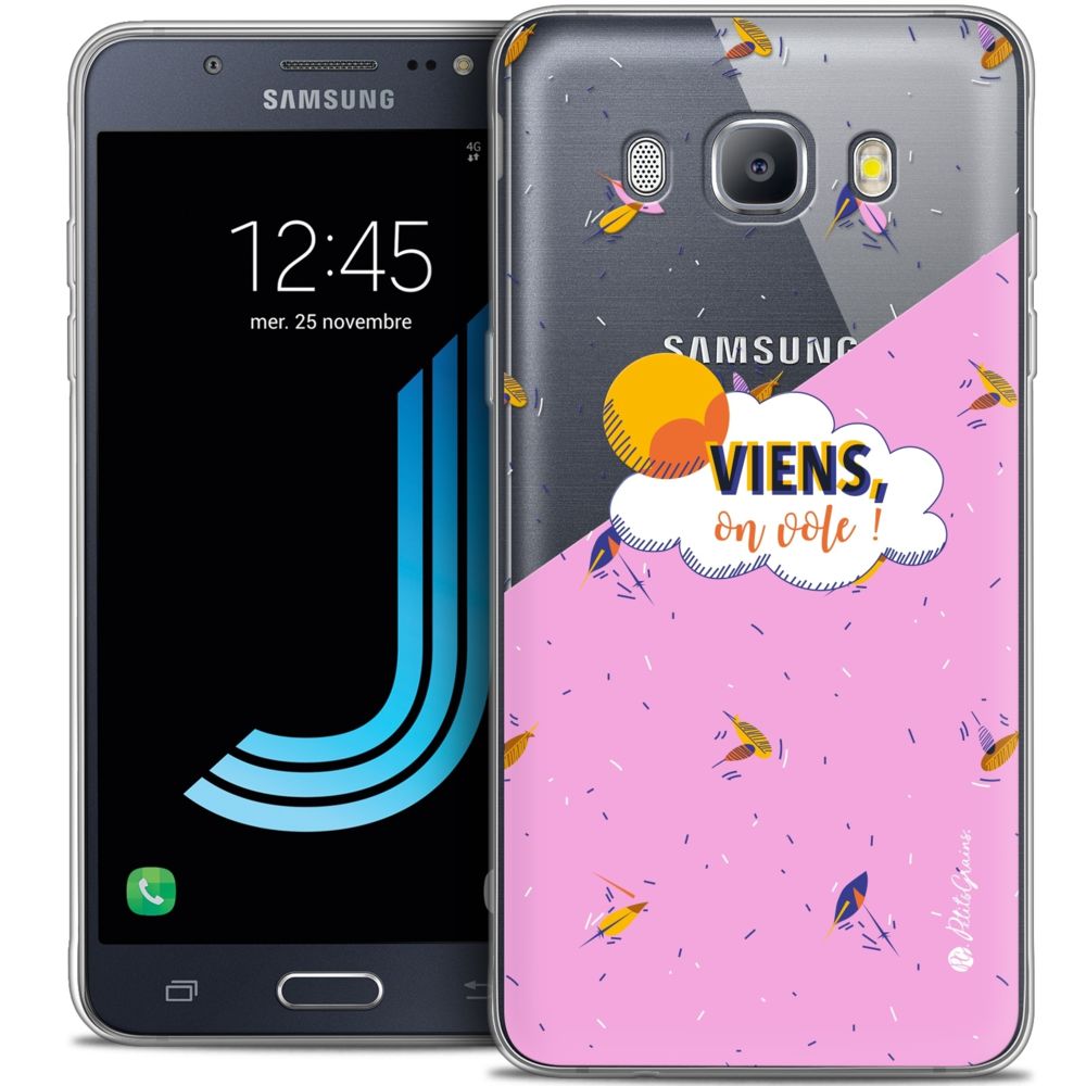 Caseink - Coque Housse Etui Samsung Galaxy J5 2016 (J510) [Crystal HD Collection Petits Grains ? Design VIENS, On Vole ! - Rigide - Ultra Fin - Imprimé en France] - Coque, étui smartphone